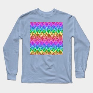 Rustic Rainbow Patchwork Long Sleeve T-Shirt